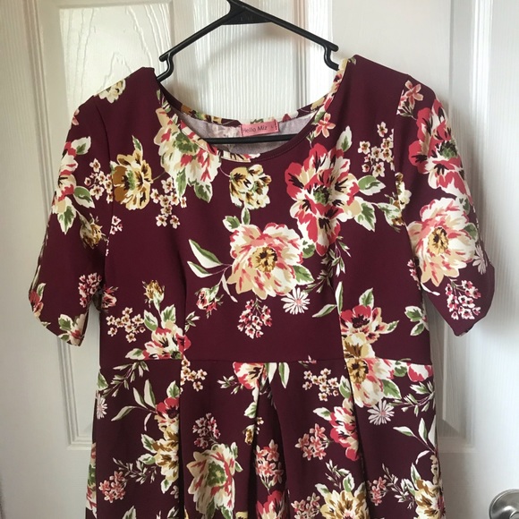 Hello Miz Floral Maternity Dress Size L - Picture 5 of 9